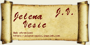 Jelena Vesić vizit kartica